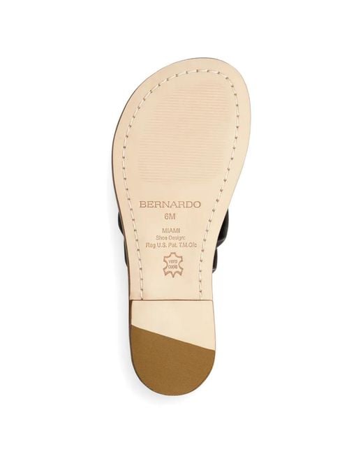Bernardo White Miami Leather Sandals