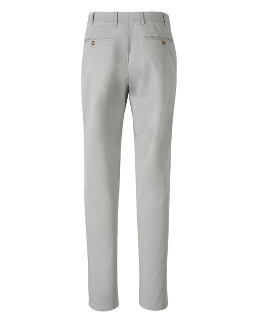 Canali Gray Straight-Leg Trousers for men