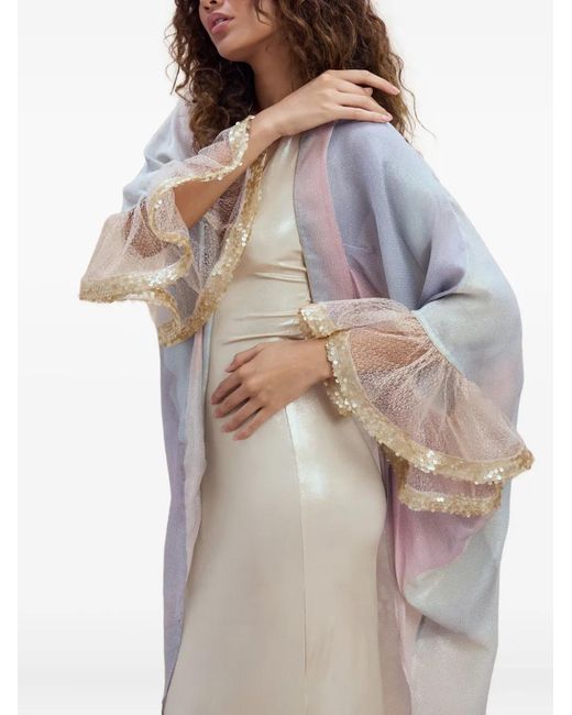 SANA OSMANI White Zennia Ruffled Jacket
