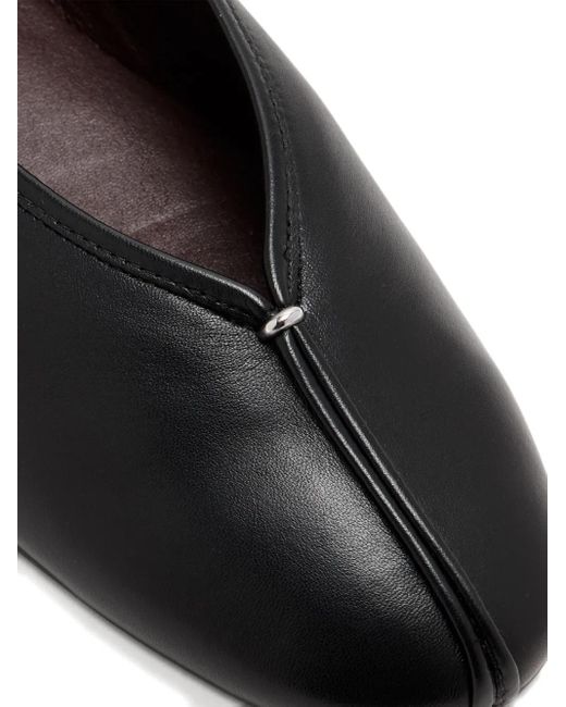 Vince Black Ori Leather Ballet Flats
