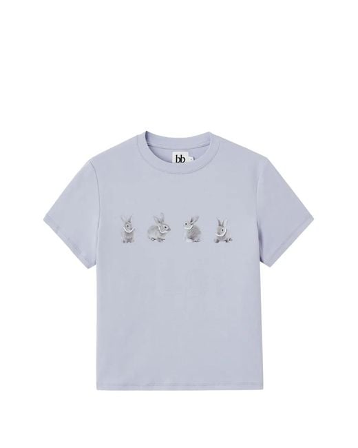 B+ AB Blue T-Shirt Imprimé