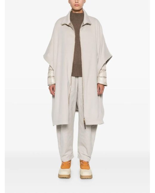 Herno White Polyamide/Feather/Down/Virgin Wool/Polyamide