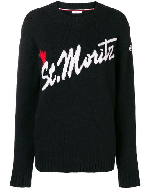 Moncler Black 'St. Moritz' Pullover
