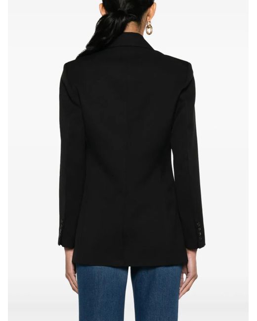 Victoria Beckham Black Victoria Beckham Wool Blend Single-breasted Jacket