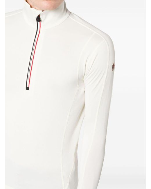 3 MONCLER GRENOBLE Sweatshirt mit Reißverschluss in White für Herren
