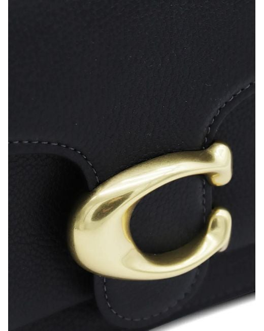 COACH Black Tabby 26 Logo-Plaque Shoulder Bag