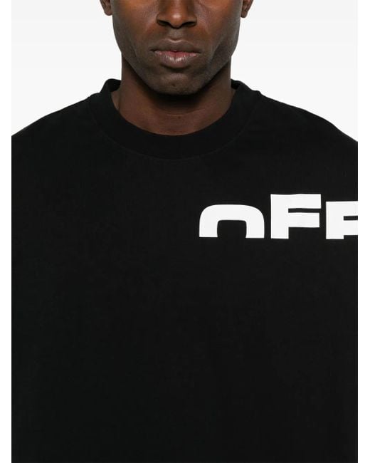 Off-White c/o Virgil Abloh Black Shared Logo T-Shirt for men