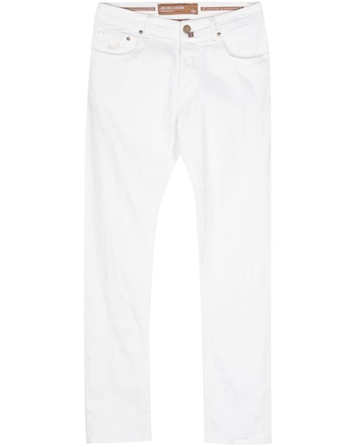 Jeans con fazzoletto da taschino di Jacob Cohen in White da Uomo
