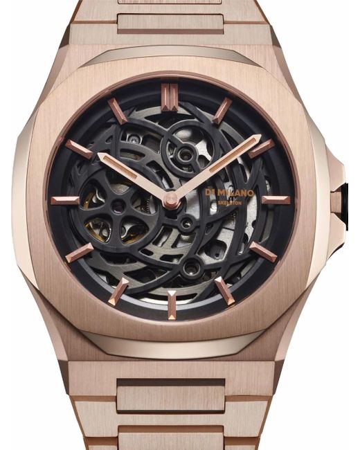 D1 Milano Black Skeleton Bracelet 41.5Mm for men