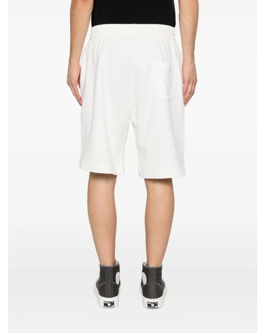 Ih Nom Uh Nit White Logo-Print Drawstring Shorts for men