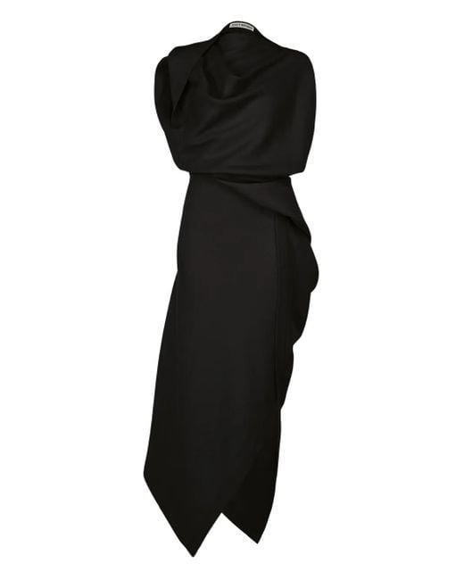 Vestido Entwined Issey Miyake de color Black
