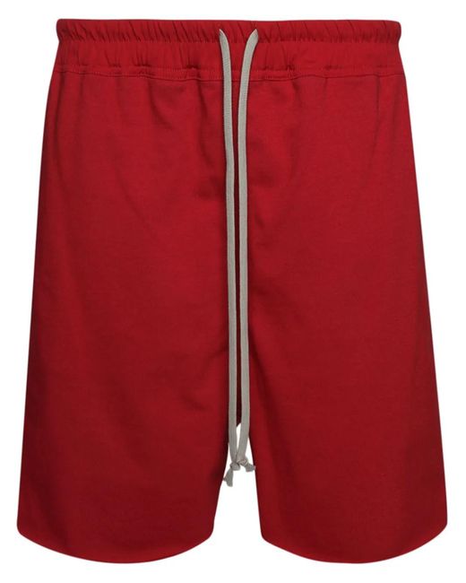 Rick Owens Red Shorts for men