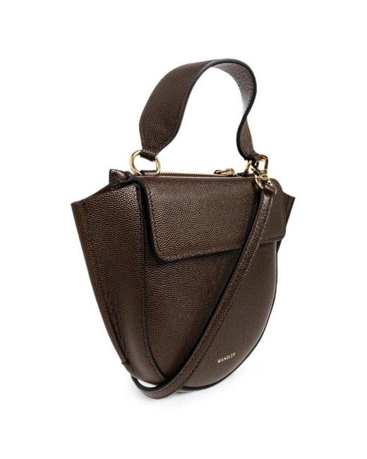 Wandler Brown Hortensia Piccola Leather Tote Bag