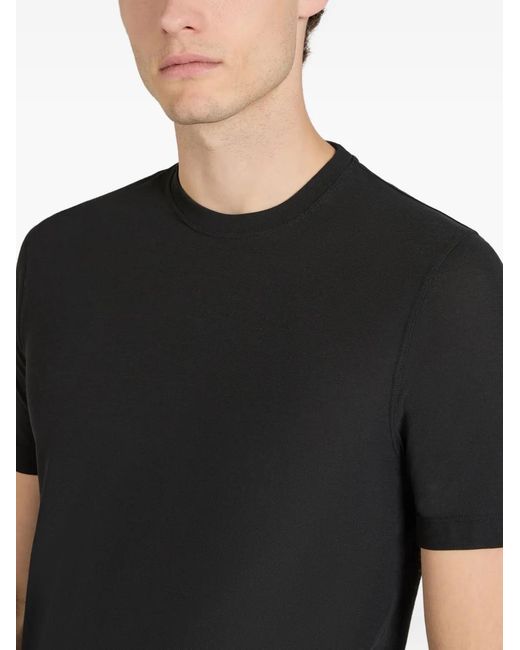Slowear Black Cotton T-Shirt for men