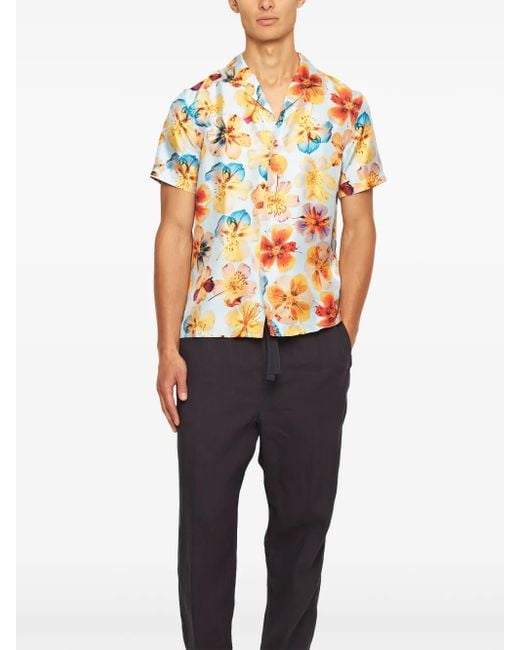 Orlebar Brown Orange Hibbert Shirt for men