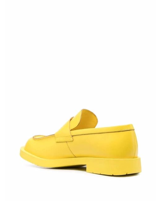 CAMPERLAB Yellow Square-Toe Slip-On Shoes for men