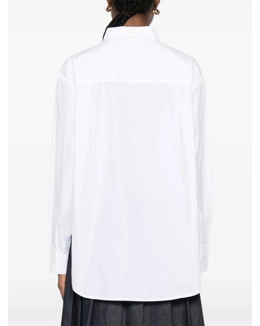 Marc O' Polo White Chemise À Manches Longues