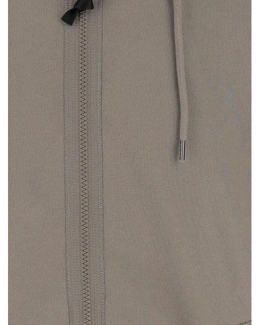 C P Company Gray Goggle Zip-Up Hoodie for men