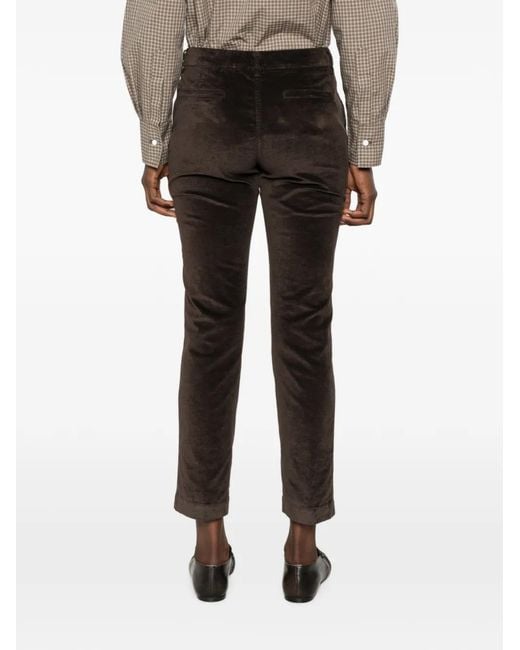 19.61 MILANO Black Velvet Trousers