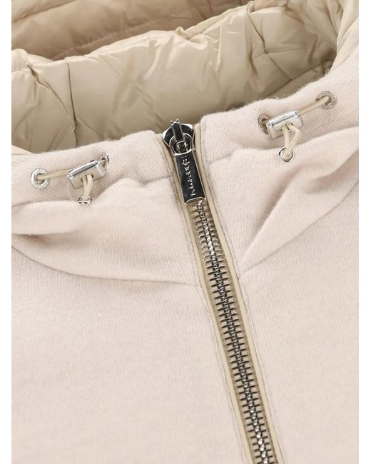Moorer Natural Drawstring Hooded Jacket for men