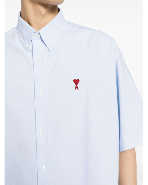AMI White Ami De Coeur Cotton Shirt for men