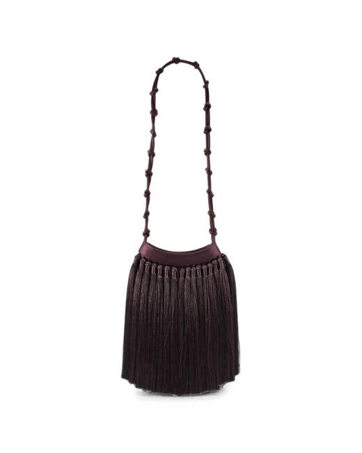 Simon Miller White Tassel Knotty Mini Bag