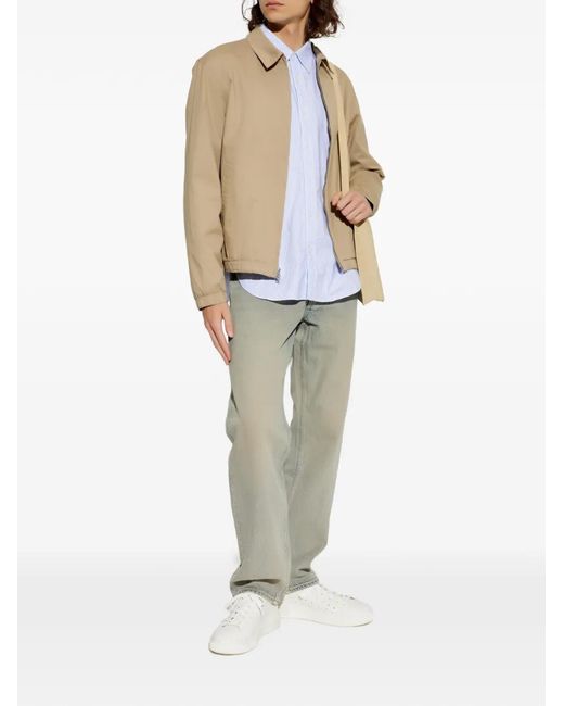 Rag & Bone Natural Zip-Up Elasticated-Cuff Jacket for men