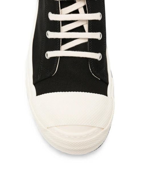Rick Owens Black Sneaks High-Top Sneakers for men