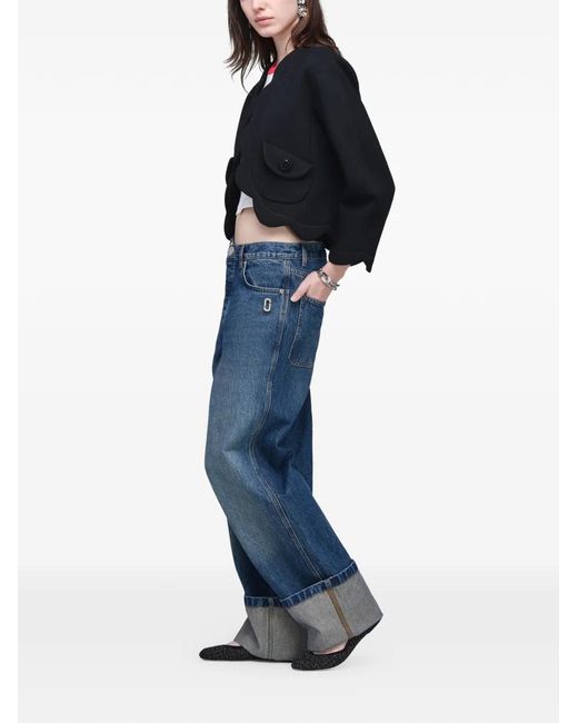 Marc Jacobs Jack Met Gewelfde Afwerking in het Black