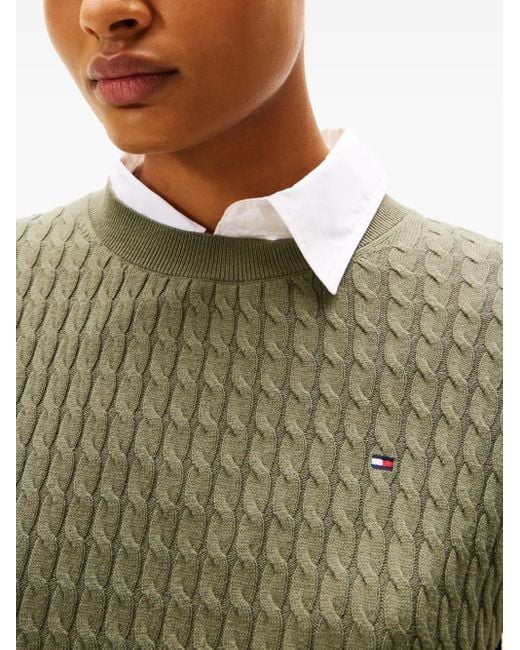 Jersey de punto de ochos Tommy Hilfiger de color Green