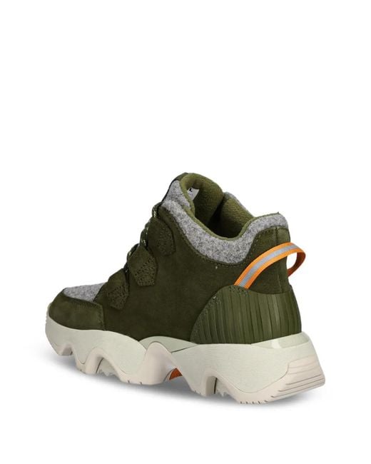 Sorel Green Kinetic Impact Caribou Plus Lace-Up Boots