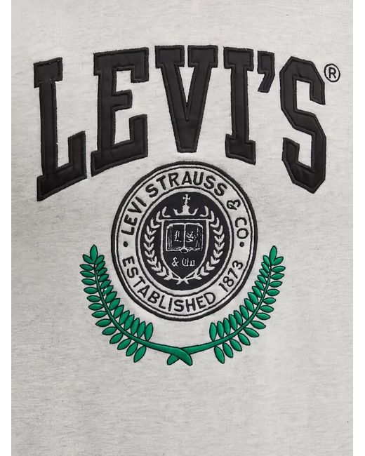 Levi's Gray Hoodie À Motif Monogrammé for men