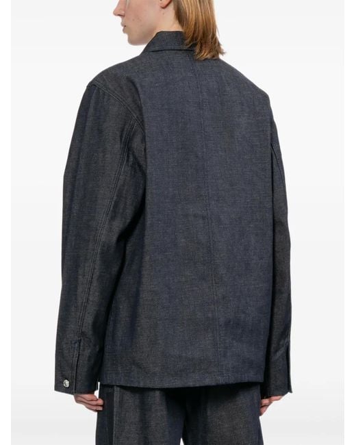 A.P.C. Blue Grand Jack Jacket for men