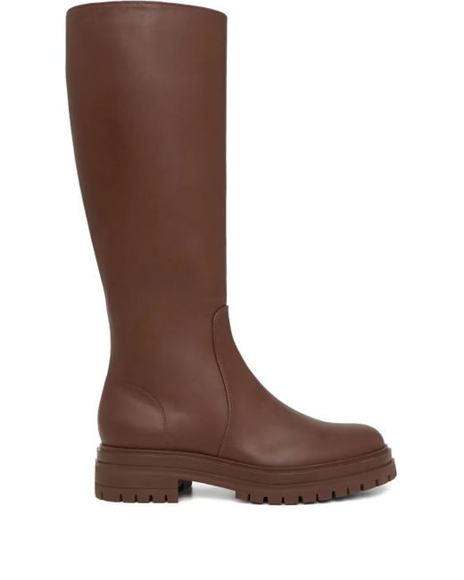 Gianvito Rossi Brown Zip Boots