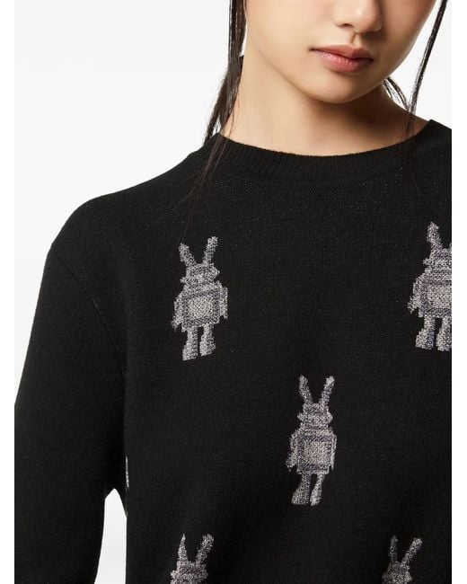 MCM Black Sweat À Imprimé Graphique