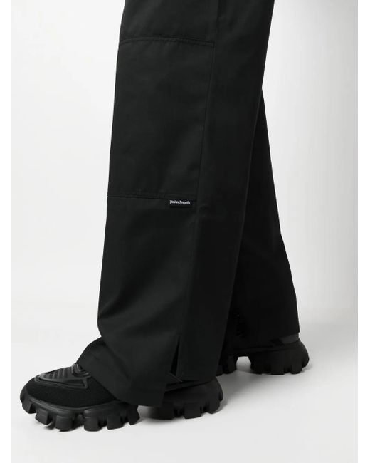 Palm Angels Reversed Waistband Chino Pant Black/brown for men