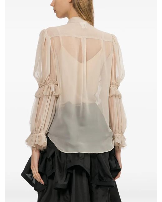Noir Kei Ninomiya Natural Ruffled Blouse