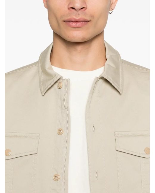 Moncler Natural Gabardine Pocket Overshirt for men