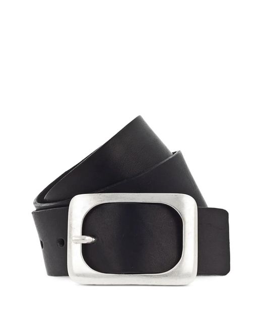 Vanzetti Black Leather Buckle Belt