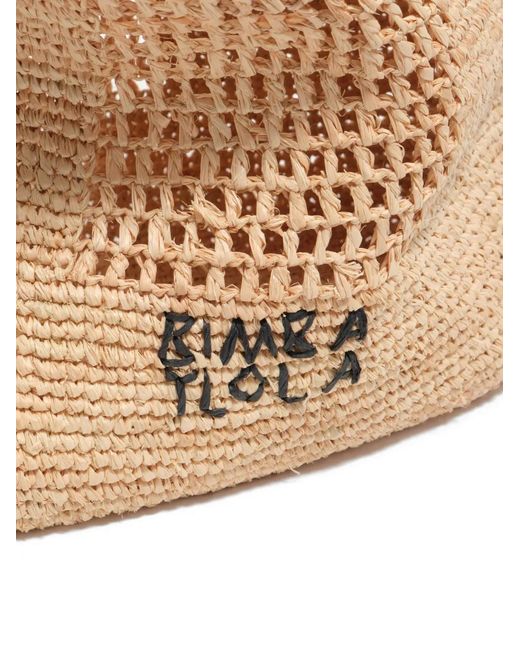 Bimba Y Lola Natural Large Woven Open-Knit Shoulder Bag