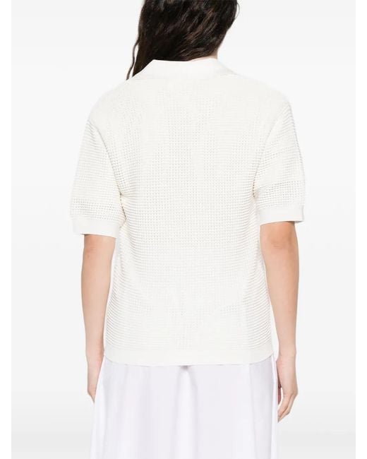 P.A.R.O.S.H. White V-Neck Short-Sleeve T-Shirt