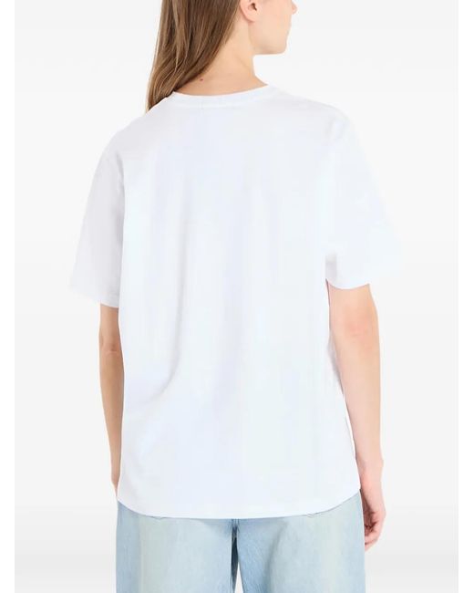 Dime White Cursive Logo T-Shirt