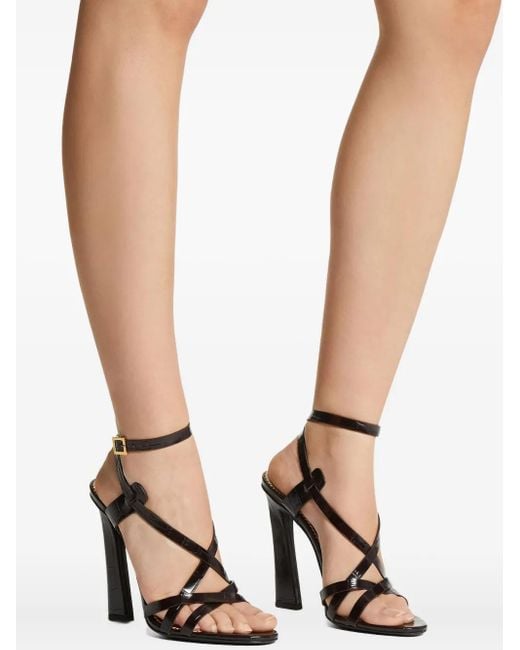 Sandali Twin Con Tacco di DSquared² in Black