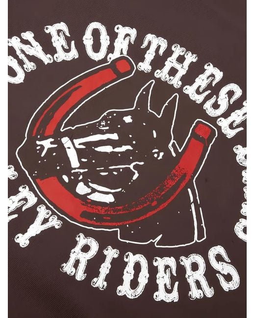 One Of These Days Brown Valley Riders Zip-Up Hoodie for men