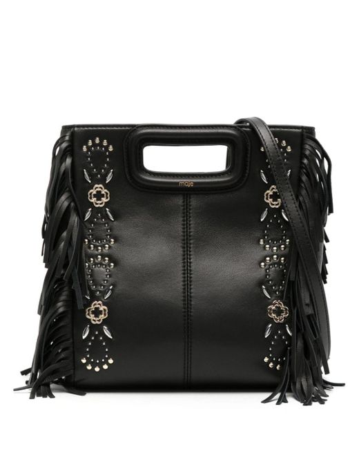 Maje Black M Leather Mini Bag