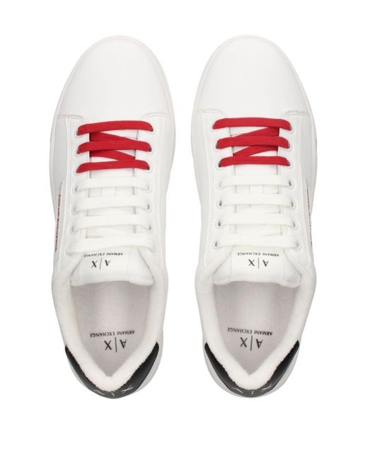 Sneakers doppi di Armani Exchange in White da Uomo