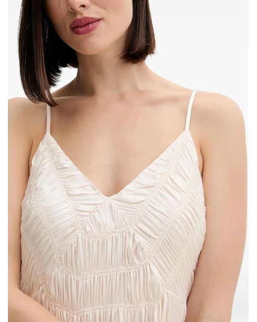 Pedro Del Hierro Madrid Natural V-Neck Maxi Dress