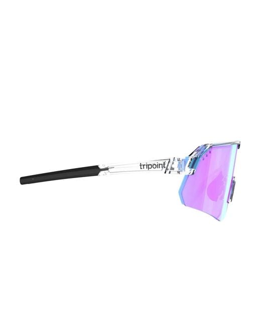 Tripoint Purple Biker-Frame Sunglasses for men