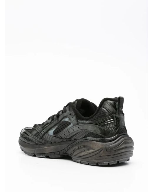 Represent Black Lace-Up Chunky Trainers for men