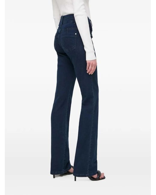 Morgan Blue Button Jeans